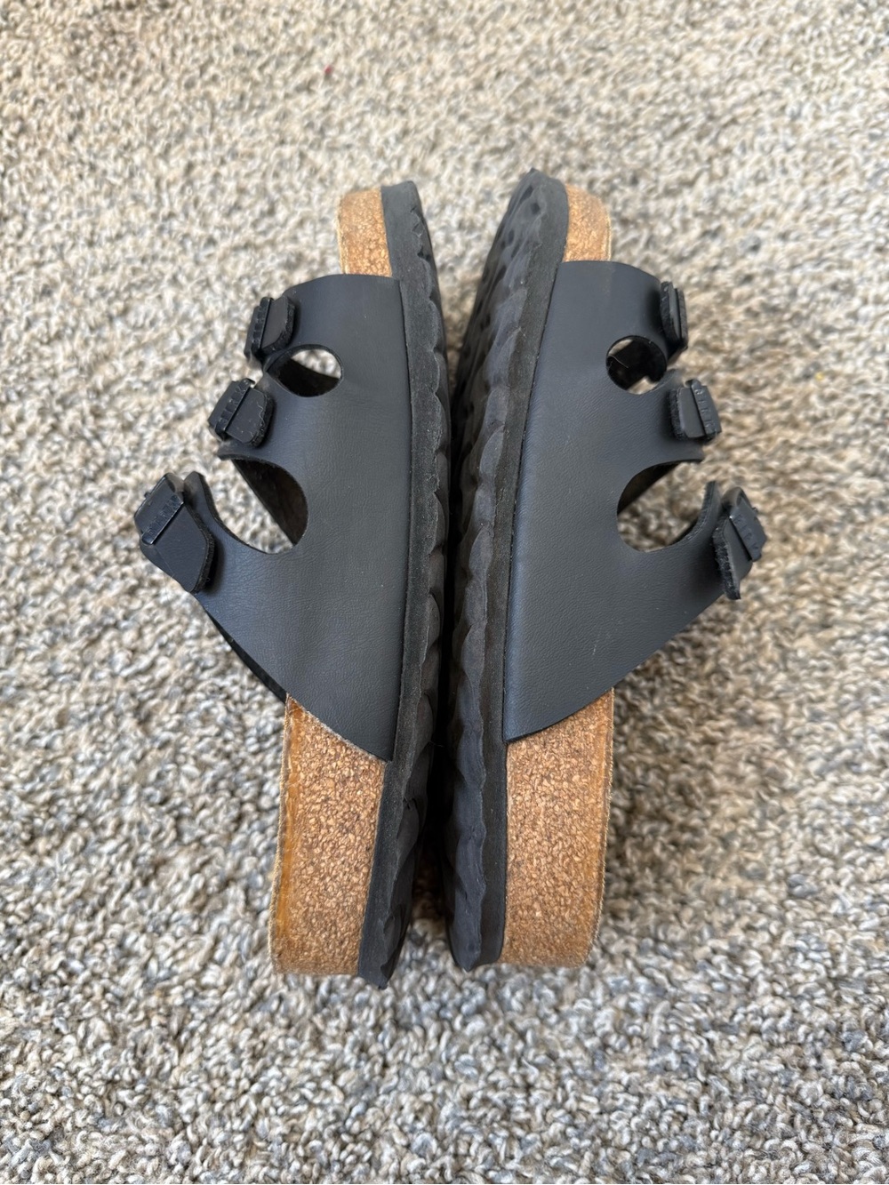 Birkenstock Black Triple-Strap Comfort Sandals - Picture 3 of 4